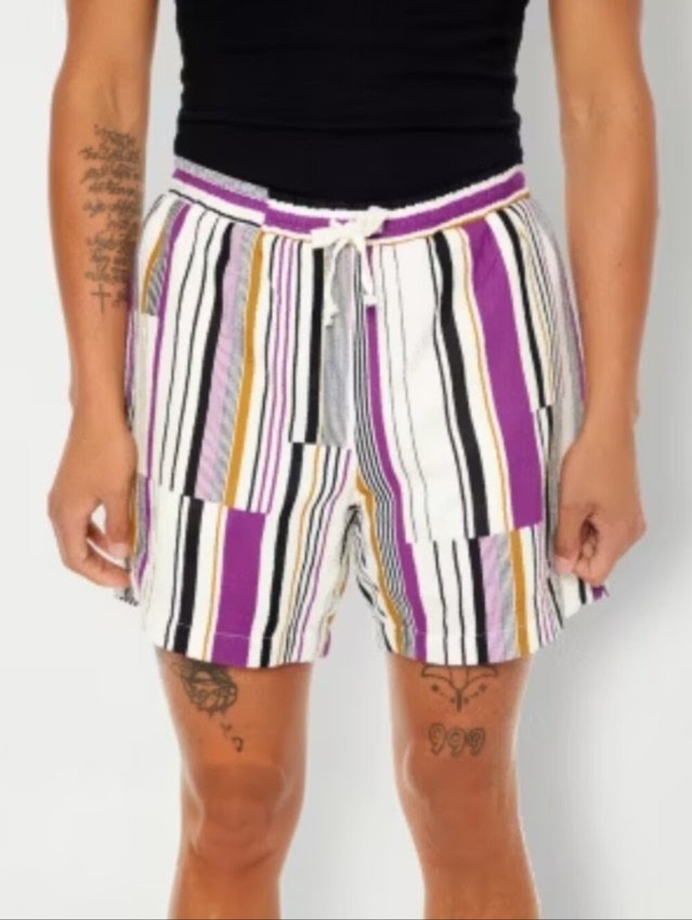 Forever 21 cotton shorts - White, Purple, Mustard, Black